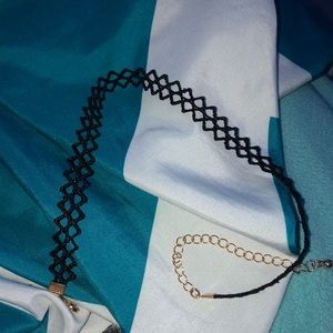 black choker lace